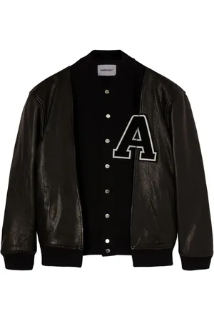AMBUSH Panelled varsity leather jacket
