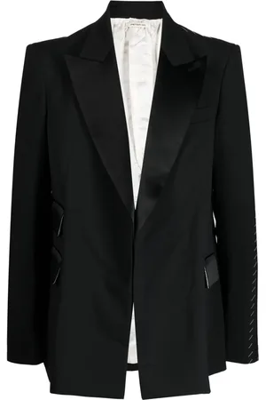 Peter Do Satin-trim patch blazer