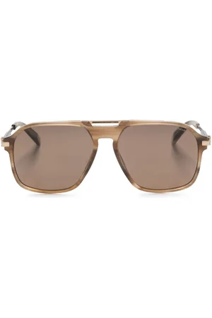 Chopard Logo-engraved pilot-frame sunglasses