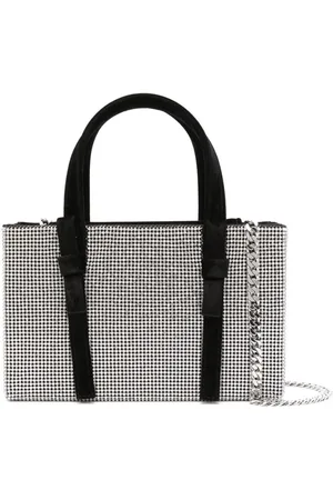 KARA Crystal-embellished bow tote bag