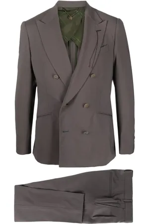 MAURIZIO MIRI Double-breasted stretch-wool suit