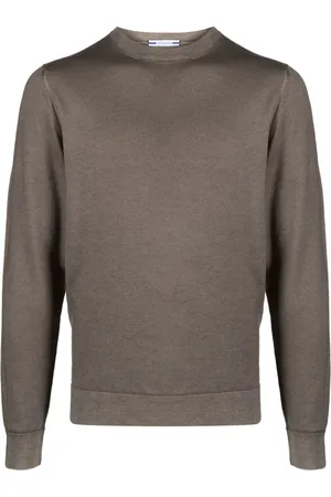 Jacob Cohen Logo-patch fine-knit jumper