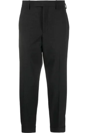 Neil Barrett Cropped gabardine tapered trousers