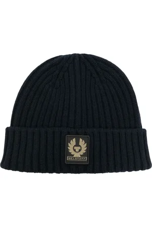 Belstaff Logo-patch ribbed wool beanie