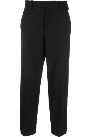 Neil Barrett Cropped gabardine tapered trousers