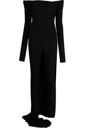 GIUSEPPE DI MORABITO Off-shoulder fishtail draped jumpsuit