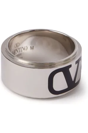 Valentino Silver Valentino Garavani VLogo Ring Valentino Garavani