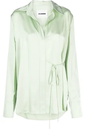 Jil Sander Wrap satin shirt