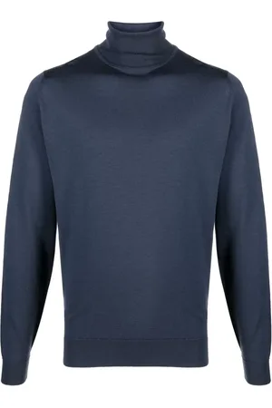 JOHN SMEDLEY Roll-neck merino jumper