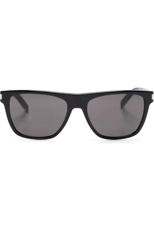 Saint Laurent Logo-engraved square-frame sunglasses