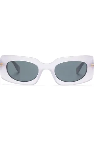 Marc Jacobs Logo-engraved rectangular-frame sunglasses