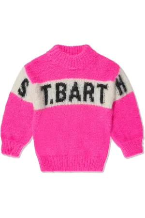MC2 SAINT BARTH Intarsia-knit mock-neck jumper