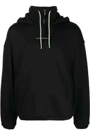 Emporio Armani Logo-print cotton hoodie