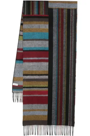 Paul Smith Striped fringed scarf