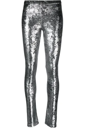 JUNYA WATANABE Metallic-effect high-waist leggings
