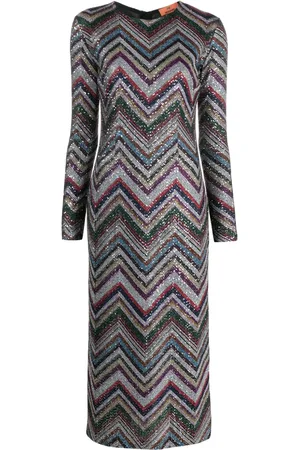 Missoni Zigzag sequin-embellished midi dress