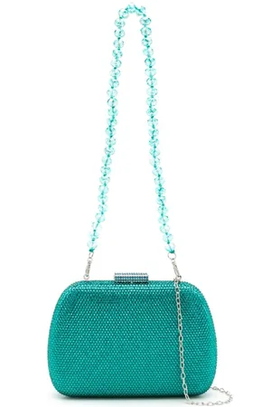 SERPUI Ang crystal-embellished clutch bag