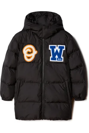 OFF-WHITE Logo-patch puffer jacket