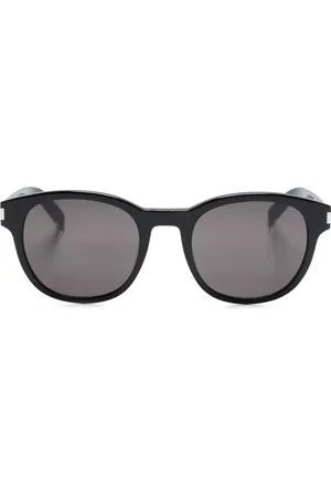 Saint Laurent Logo-engraved square-frame sunglasses