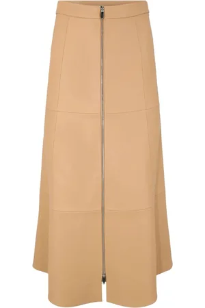 ALEXIS Kova zipped midi skirt