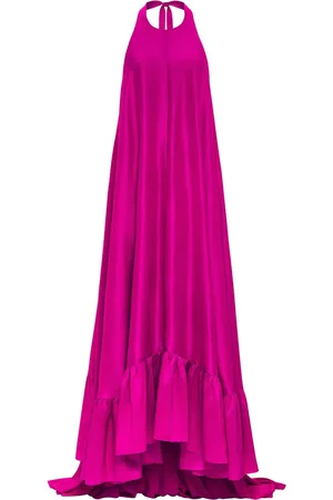 Azeeza Sadie halterneck silk gown