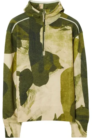 Burberry Camouflage-print half-zip hoodie