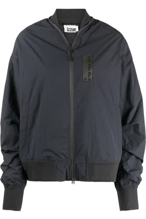 Izzue Logo-patch zip-detail bomber jacket