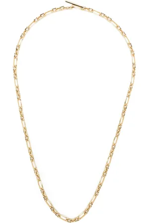 Lizzie Mandler 18kt yellow figaro-link chain necklace