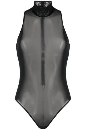 FLEUR DU MAL Sleeveless mesh bodysuit