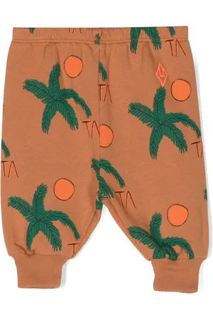 The Animals Observatory Dromedary palm-leaf print trousers
