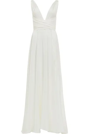 Azeeza Cirrus silk-charmeuse gown