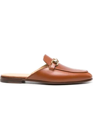 Scarosso Horsebit-detail leather mules