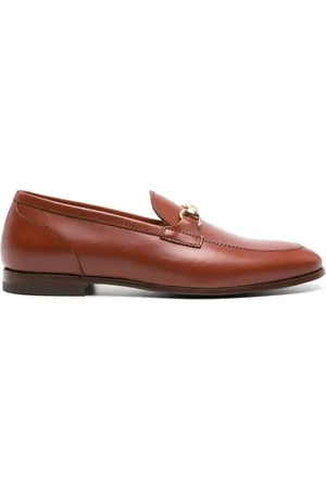 Scarosso Horsebit-detail leather loafers