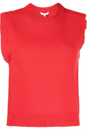tibi Distressed lambswool vest