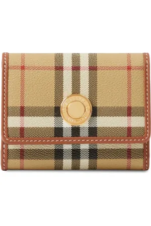 Burberry Small Vintage Check leather wallet
