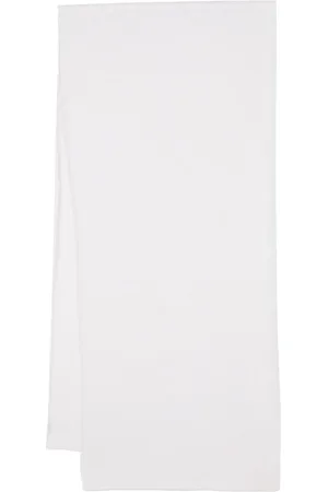 Patrizia Pepe Logo-patch knitted scarf