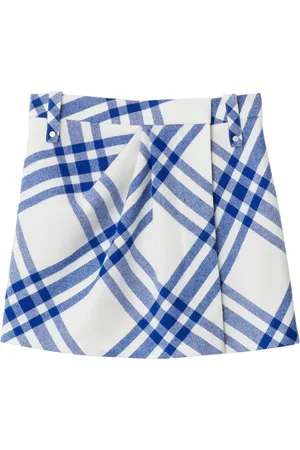 Burberry Checked wool miniskirt