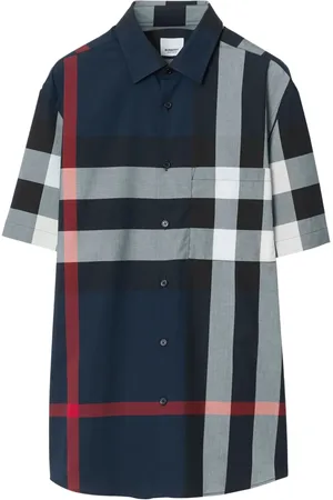 Burberry Check-pattern cotton shirt