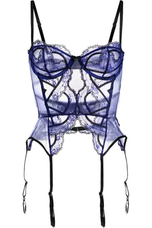 FLEUR DU MAL Hendrix embroidered garter basque