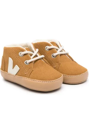 Veja Logo-patch suede pre-walkers