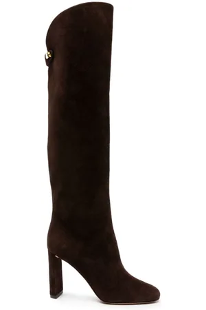 Gucci Priscilla 85 Suede Knee Boots