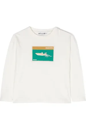 BONPOINT Graphic-print long-sleeve T-shirt