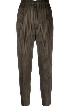 PLEATS PLEASE ISSEY MIYAKE High-waisted pleated trousers