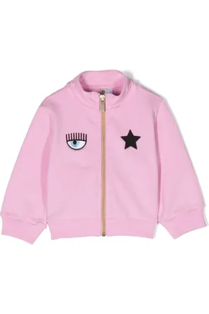 Chiara Ferragni Eyelike-motif mock-neck jacket