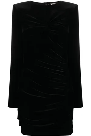 Elisabetta Franchi Draped velvet minidress