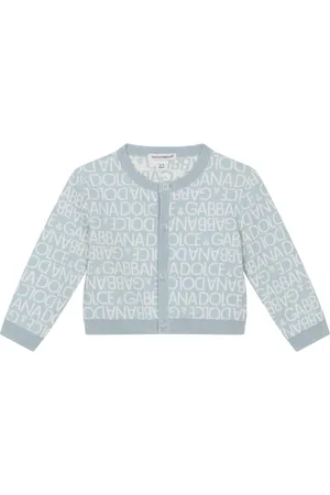 Dolce & Gabbana Logo-intarsia round-neck cardigan