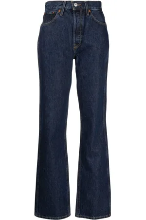RE/DONE High-rise wide-leg jeans