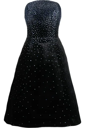 JEAN-LOUIS SABAJI Crystal-embellished midi dress