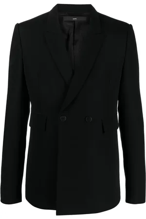 SAPIO Double-breasted wool-cotton blazer