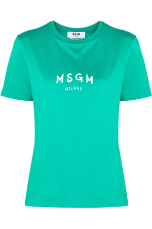 Msgm Logo-print cotton T-shirt